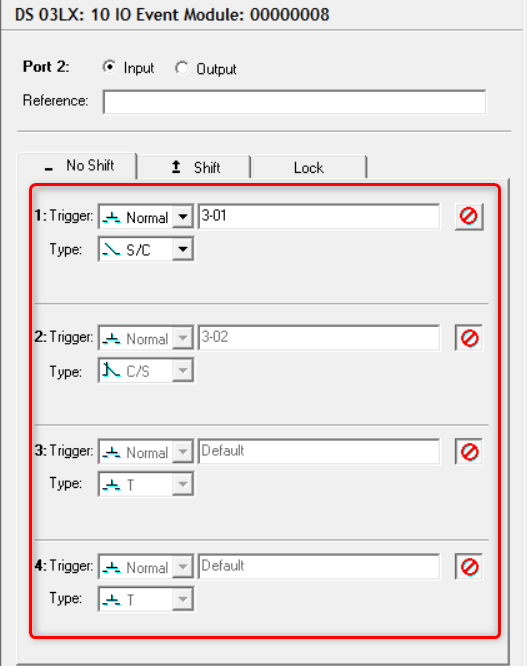 Luxom DS03LX trigger no shift addresses in PlusConfig